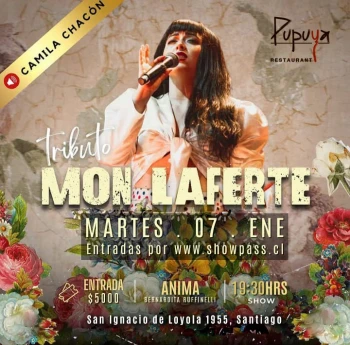 Tributo a Mon Laferte en Pupuya Restaurant