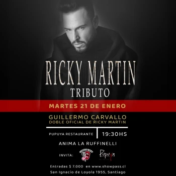 Tributo a Ricky Martin en Pupuya Restaurant